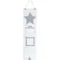 Mobile Preview: Kinder Messlatte Sterne grau JaBaDaBaDo R16013 Personalisiert mit Name & Geburtstag